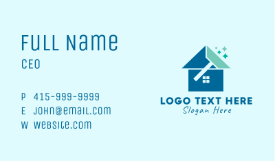 House Cleaning Wiper Business Card Image Preview