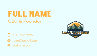 Mountain Hiking Climbing Business Card Image Preview
