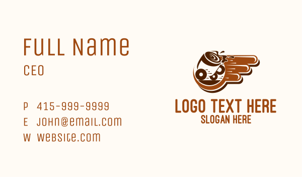 Fast Coffee Delivery Business Card Design Image Preview