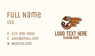 Fast Coffee Delivery Business Card Image Preview