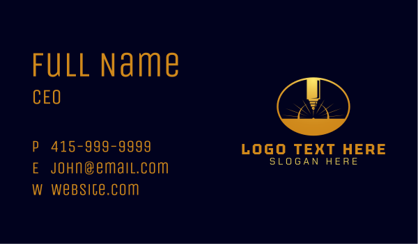 Laser Cutting Tool  Business Card Design Image Preview