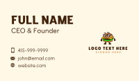 Burger Food Mascot Business Card Image Preview