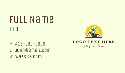 Sun Tropical House  Business Card Image Preview