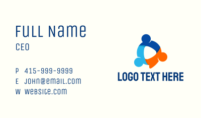 People Startup Company Business Card Image Preview