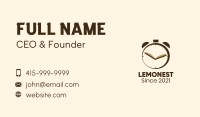 Reading Book Alarm Business Card Design