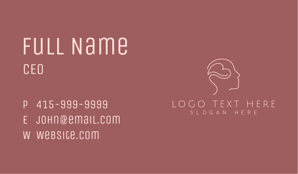 Mental Mind Support Business Card Design Image Preview