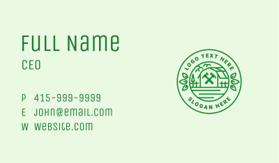 Barn Hammer Carpentry Business Card Image Preview