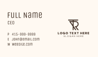 Realty T & R Monogram Business Card Image Preview