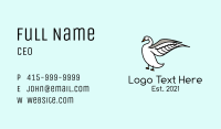 Swan Bird Wings Business Card Image Preview