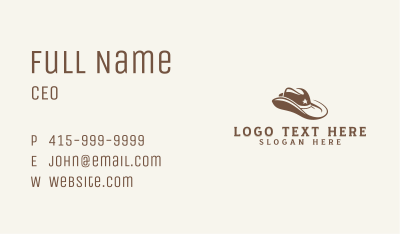 Cowboy Sheriff Hat  Business Card Image Preview