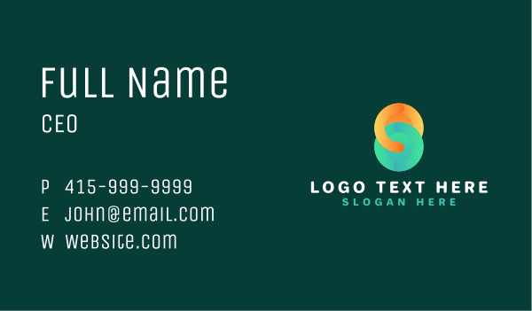 Cyber Startup Company Business Card Design Image Preview