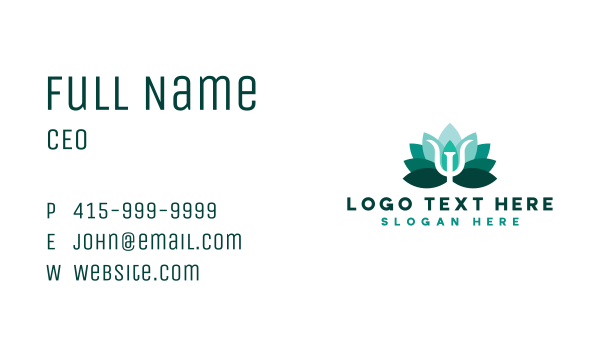 Psychology Lotus Therapy Business Card Design Image Preview