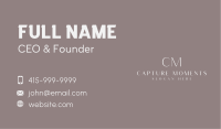 Minimalist Professional Lettermark Business Card Design