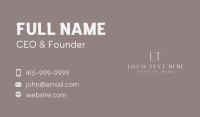 Minimalist Professional Lettermark Business Card Image Preview