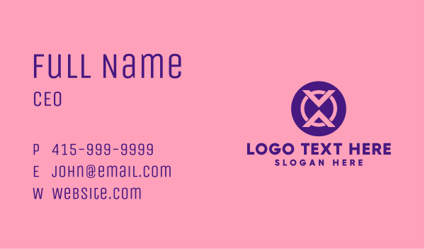 Digital Abstract Symbol Business Card Design Image Preview