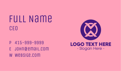 Digital Abstract Symbol Business Card
