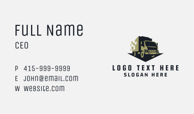 Express Trucking Delivery Business Card Image Preview