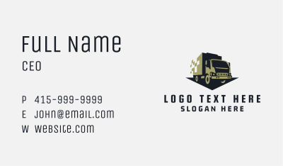 Express Trucking Delivery Business Card