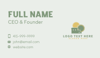 Natural Gardening Home Business Card Preview