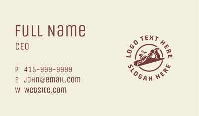Woodworking Tools Emblem Business Card Image Preview
