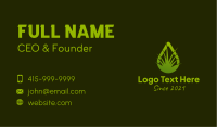 Green Grass Droplet  Business Card Image Preview
