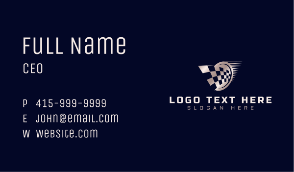 Speed Racing Flag  Business Card Design Image Preview