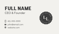Simple Minimalist Seal Business Card Preview