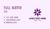 Purple Leaves Spa  Business Card Image Preview