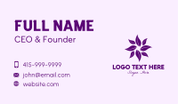 Purple Leaves Spa  Business Card Image Preview