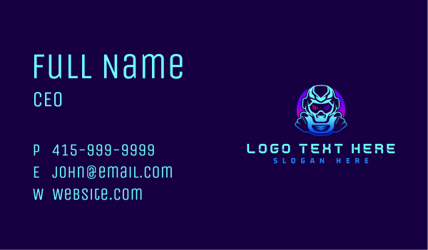 Space Robot Astronaut Business Card Design Image Preview