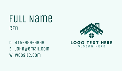 Green Roof Housing Business Card Image Preview