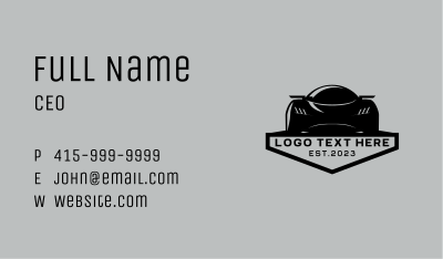Car Automobile Drag Racing  Business Card Image Preview