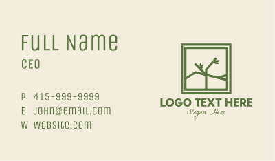 Eco Branch Frame  Business Card