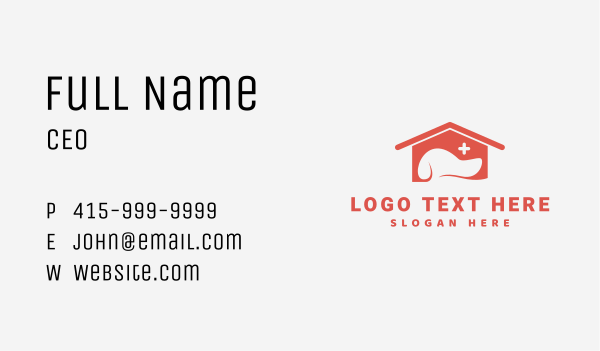 Pet Dog Veterinary Clinic Business Card Design Image Preview