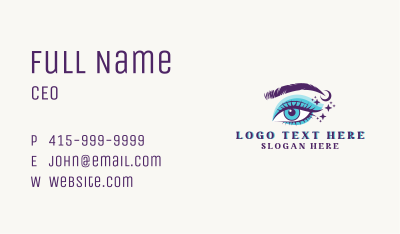 Eye Eyelash Makeup Business Card Image Preview