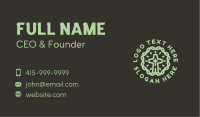 Green Biblical Cross Business Card Image Preview