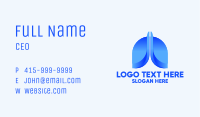 Blue Lungs Clinic Business Card Image Preview