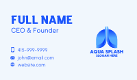 Blue Lungs Clinic Business Card Image Preview