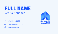 Blue Lungs Clinic Business Card Image Preview