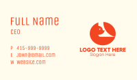 Round Orange Fox  Business Card Image Preview