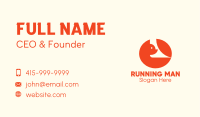 Round Orange Fox  Business Card Image Preview