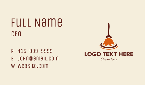 Traditional Broomstick Business Card Design Image Preview