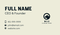 Wild Moon Wolf Business Card Image Preview