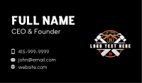 Construction Hammer Saw Builder Business Card Image Preview