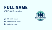 Pine Tree Mountain Forest Business Card Image Preview