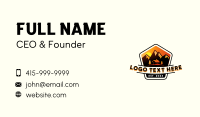 Mountain Cabin Adventure Business Card Preview