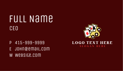 Ace Poker Casino Business Card Image Preview