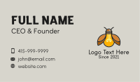 Beetle Light Bulb Business Card Image Preview