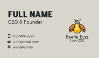 Beetle Light Bulb Business Card Image Preview