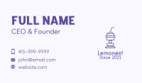 Purple Beverage Cooler  Business Card Image Preview